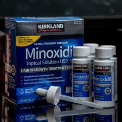 BTV - Site Oficial Frascos de Minoxidil Kirkland 5 com Conta Gotas para Crescimento de Barba