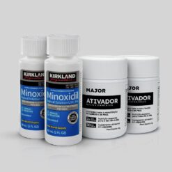 Kit 2 Minoxidil Kirkland + 2 Multivitamínico Ativador MAJOR – Barba e Cabelo