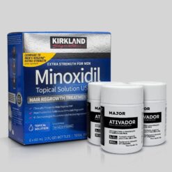 Caixa Minoxidil Kirkland 5% + Multivitamínico Ativador MAJOR