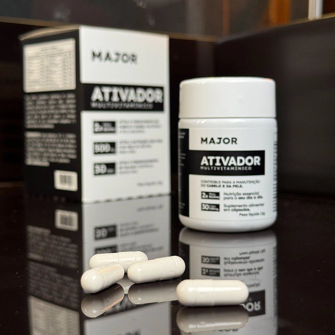 Multivitamínico Ativador MAJOR – Crescimento de Barba e Cabelo 5 Multivitamínico Ativador MAJOR – Crescimento de Barba e Cabelo - Imagem 5