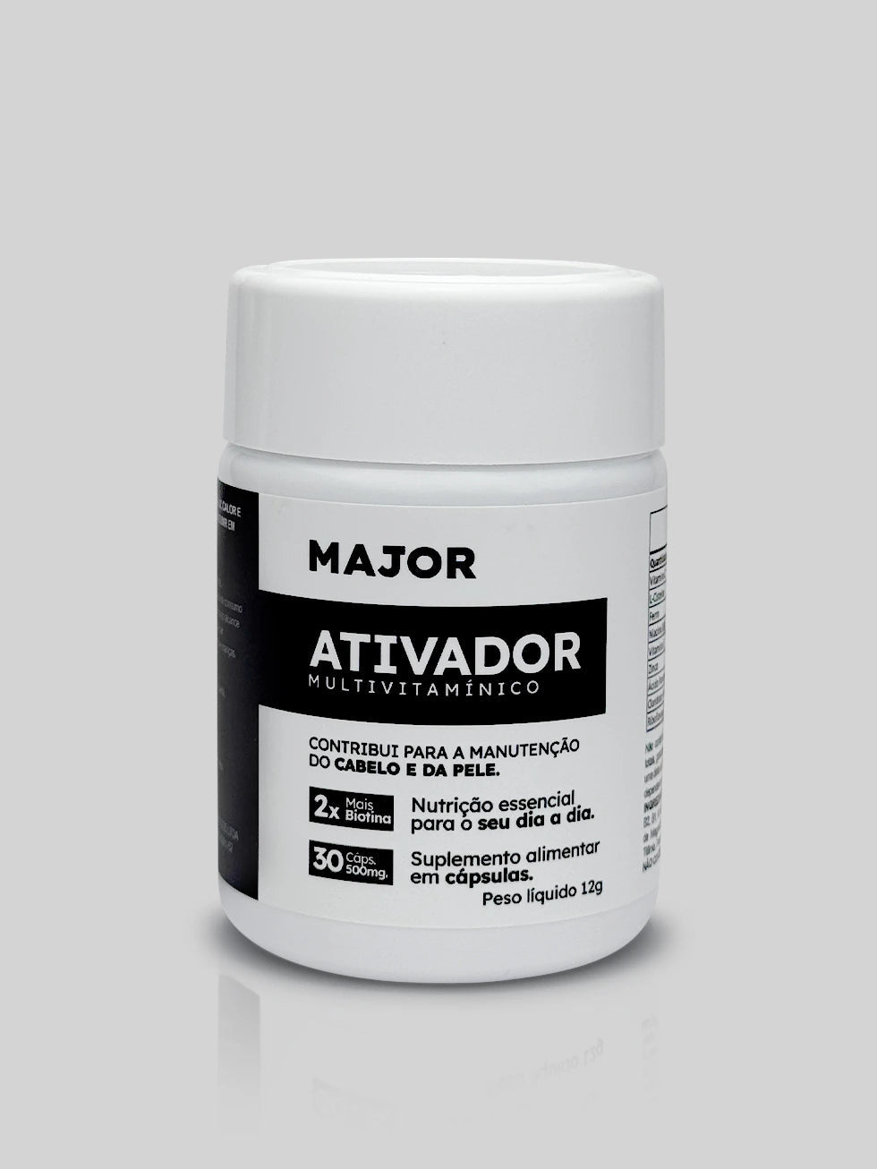 Multivitamínico Ativador MAJOR – Crescimento de Barba e Cabelo 1 Multivitamínico Ativador MAJOR – Crescimento de Barba e Cabelo
