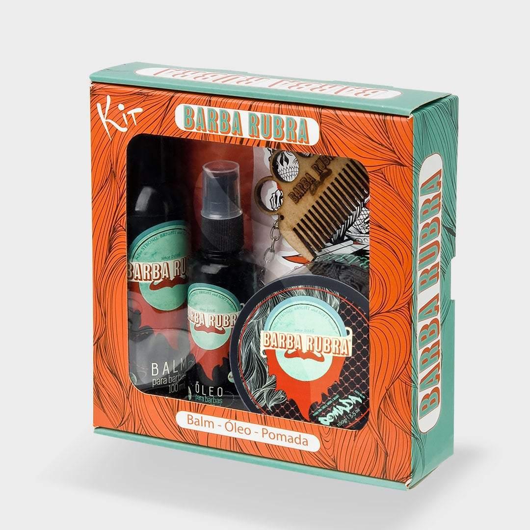 Kit Laranja - Balm, Óleo, Pomada e Pente 2 Kit Laranja - Balm, Óleo, Pomada e Pente - Imagem 2
