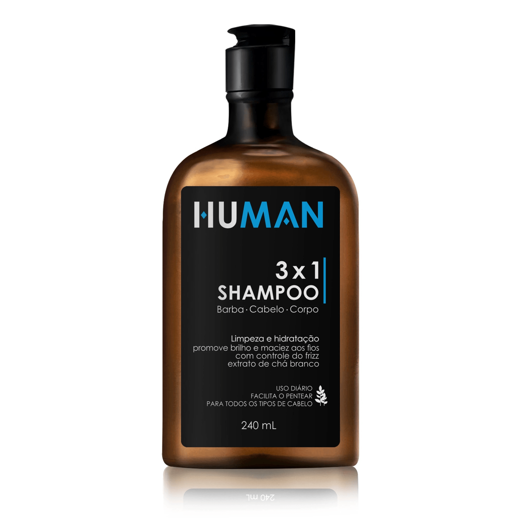 Shampoo 3 em 1 Human 240ml 1 Shampoo 3 em 1 Human 240ml