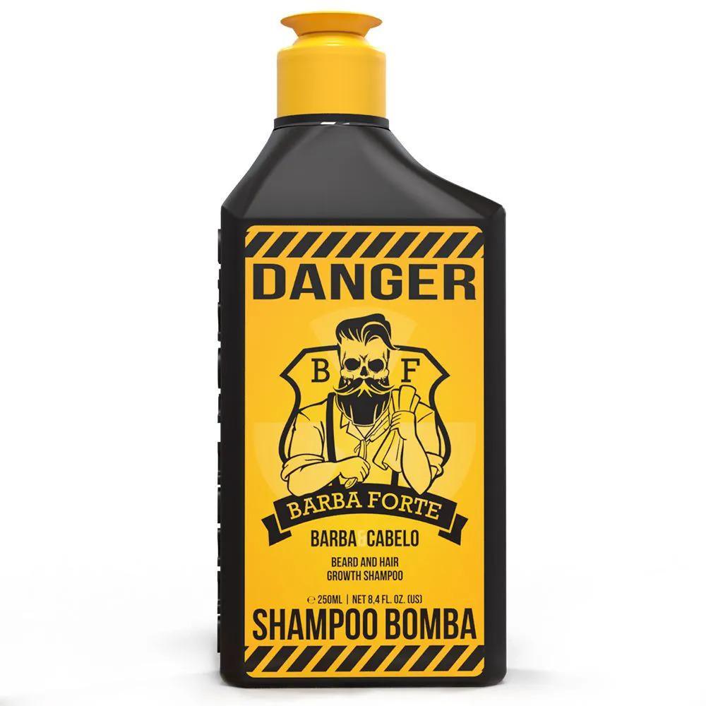 Shampoo Bomba Danger - Barba Forte 250ml 1 Shampoo Bomba Danger - Barba Forte 250ml
